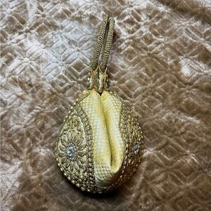 Elegant Gold Embellished Women's Bag